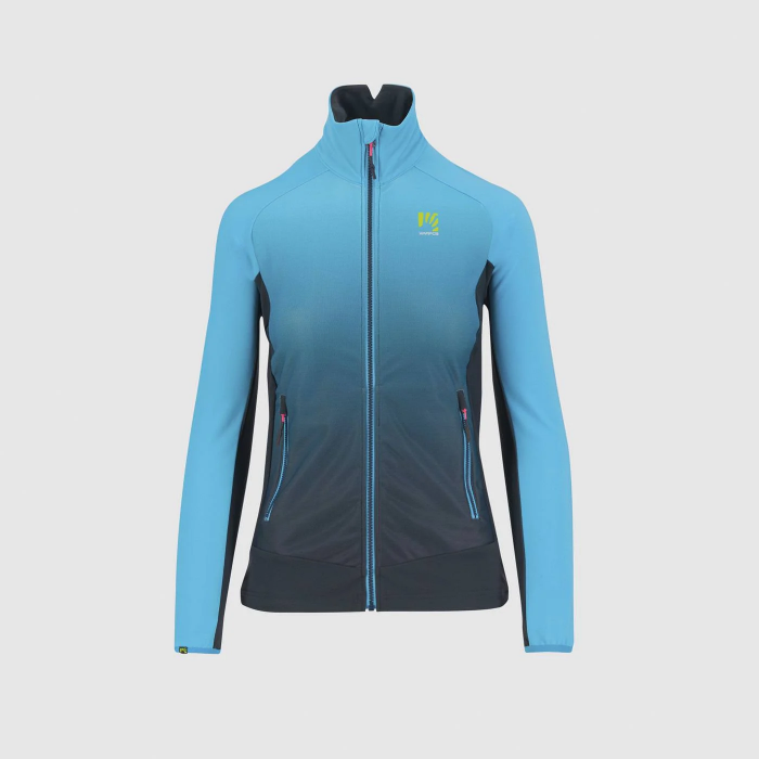 Karpos Croderes W fleece jacket vulcan/blue atoll