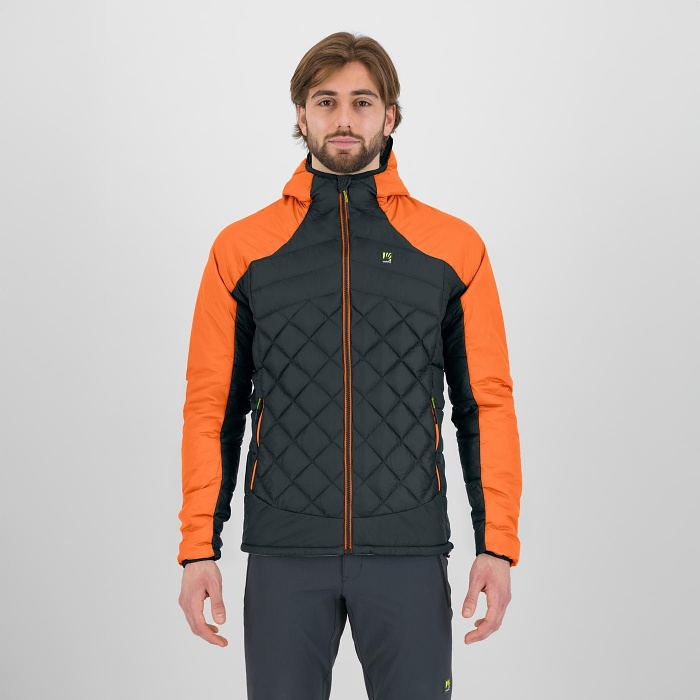 Karpos Lastei Active Plus M jacket Woodl.gray/Vibr.Orange