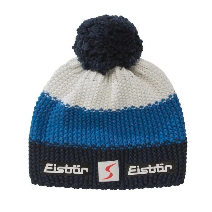 Eisbär Star Pompon Mu Sp Beanie modro/modrá/biela 286