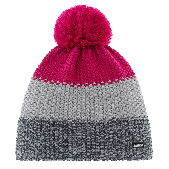 Eisbär Star Pompon MÜ RL Beanie antracit/pink 407