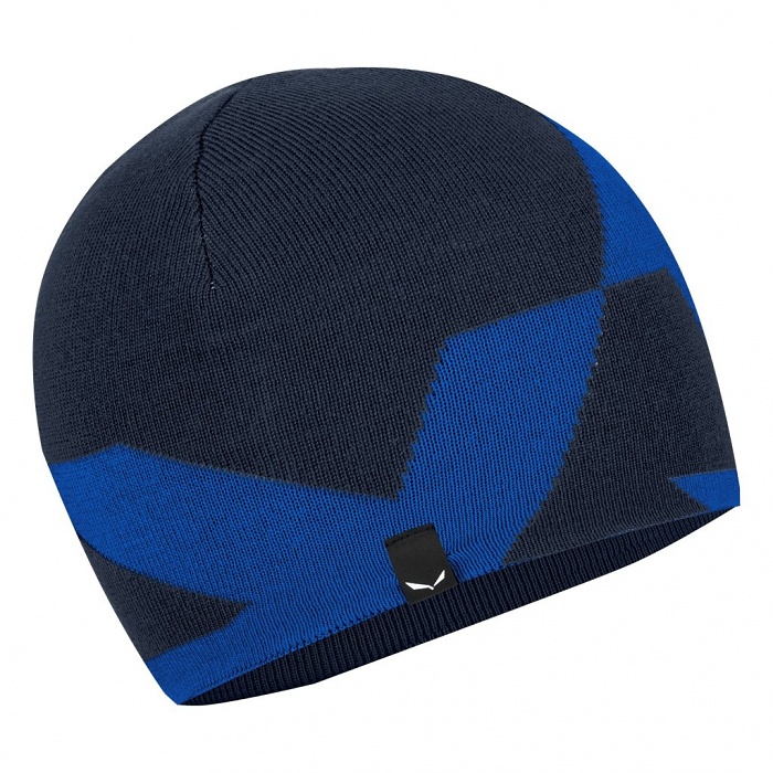 Salewa Pure Reversible Alpine Merino Beanie Blue Navy