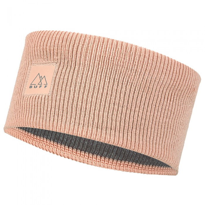 Buff Crossknit Headband solid pale pink