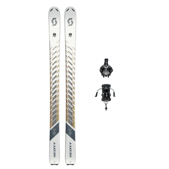 Scott Superguide W white + viazanie Marker Alpinist 10 s brzdou