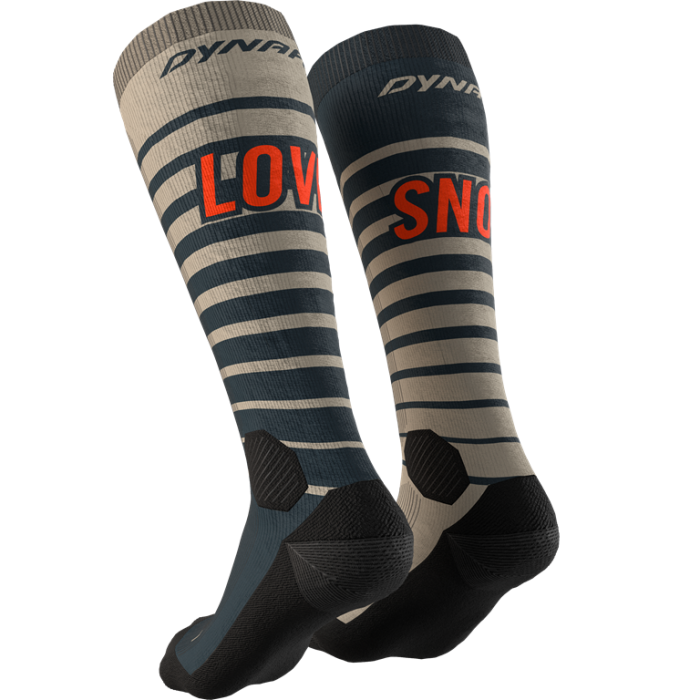 Dynafit FT Graphic Socks Rock Khaki Snow