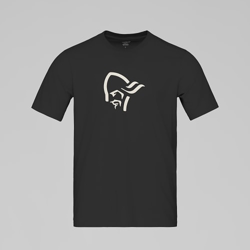 Norrona 29 Cotton Viking T-Shirt Black/Snowdrop