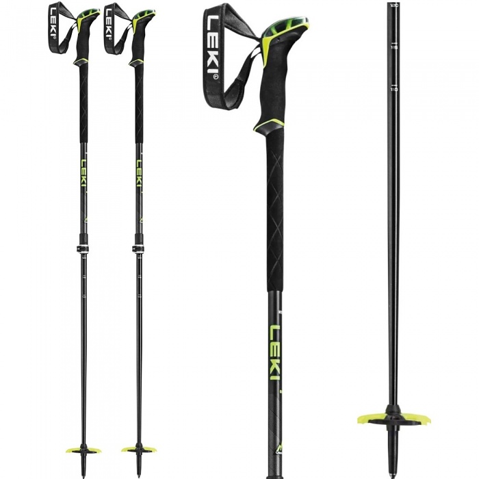 Palice Leki Guide 2 black/neonyellow