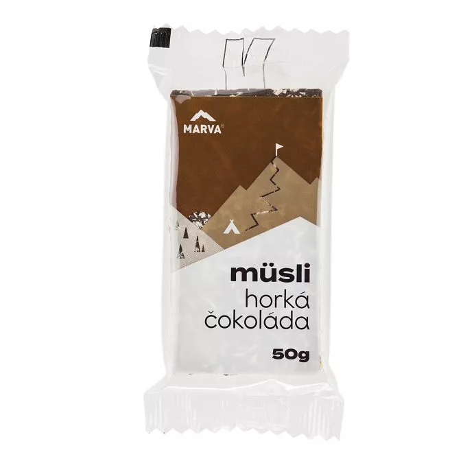 MARVA MÜSLI energetická tyčinka, 50 g, horká čokoláda