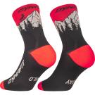 Dynafit Traverse Mid Socks Black out/Ultra Coral