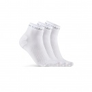 Craft CORE Dry Mid Socks 3-Pack White