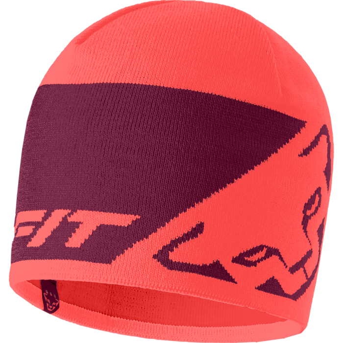 Dynafit Leopard Logo Beanie hot coral